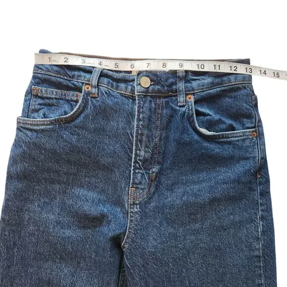 Reformation Liza Ultra High Rise Straight Jeans, Huntington Wash, size 28 - Picture 6 of 11